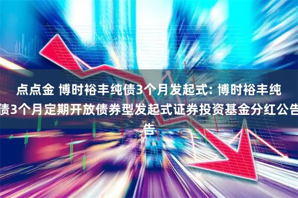 点点金 博时裕丰纯债3个月发起式: 博时裕丰纯债3个月定期开放债券型发起式证券投资基金分红公告